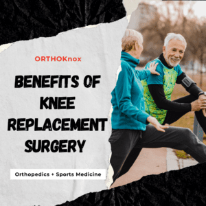 older couple exercising after knee replacement surgery