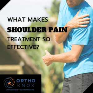 man suffering from shoulder pain treatment